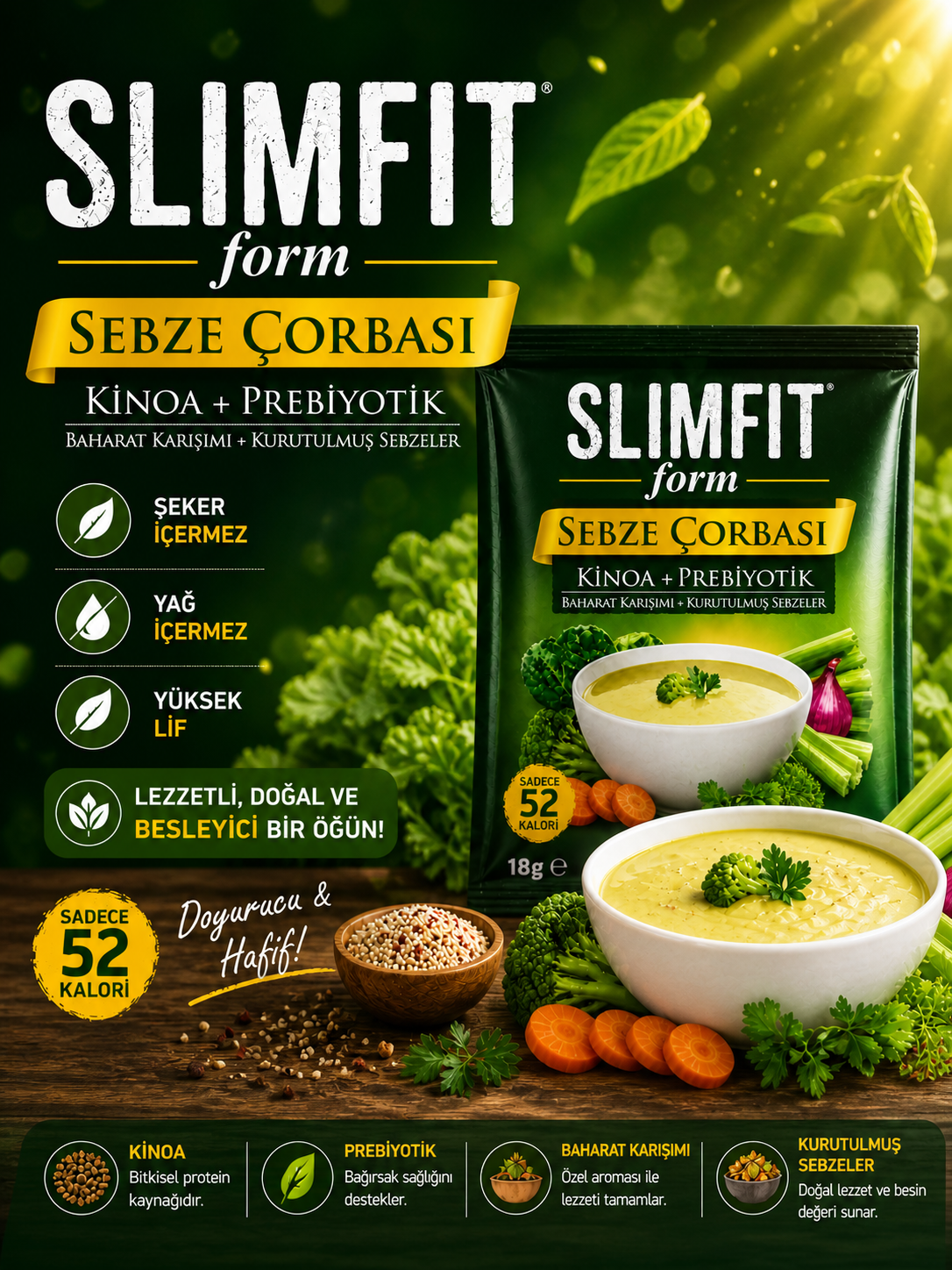SLIMFIT Diyet Çorba 4 AL 3 Öde