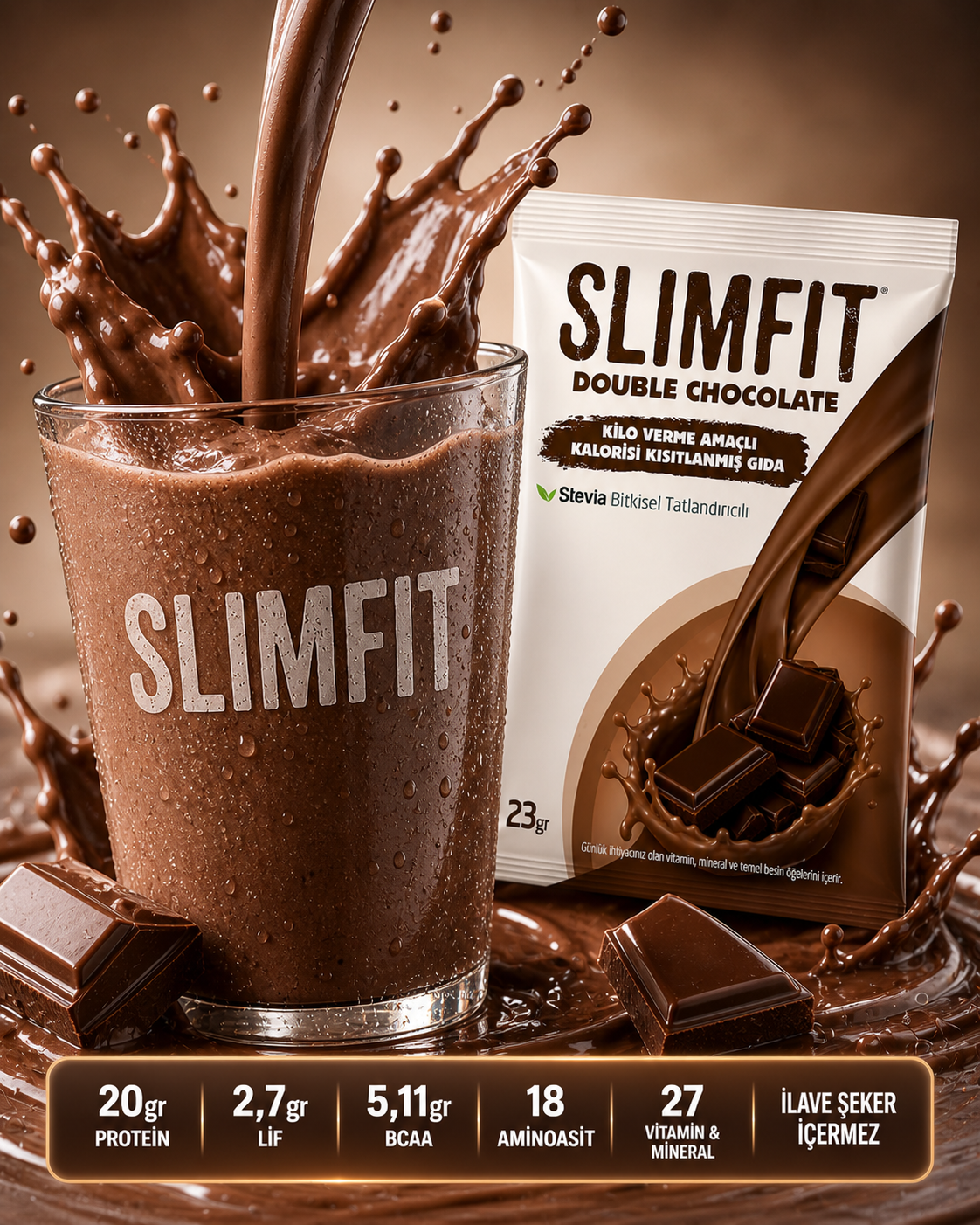 SLIMFIT Yoğun Çikolata